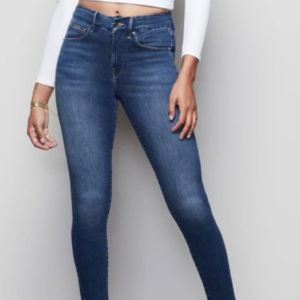 Good American Good Waist Crop Jeans
